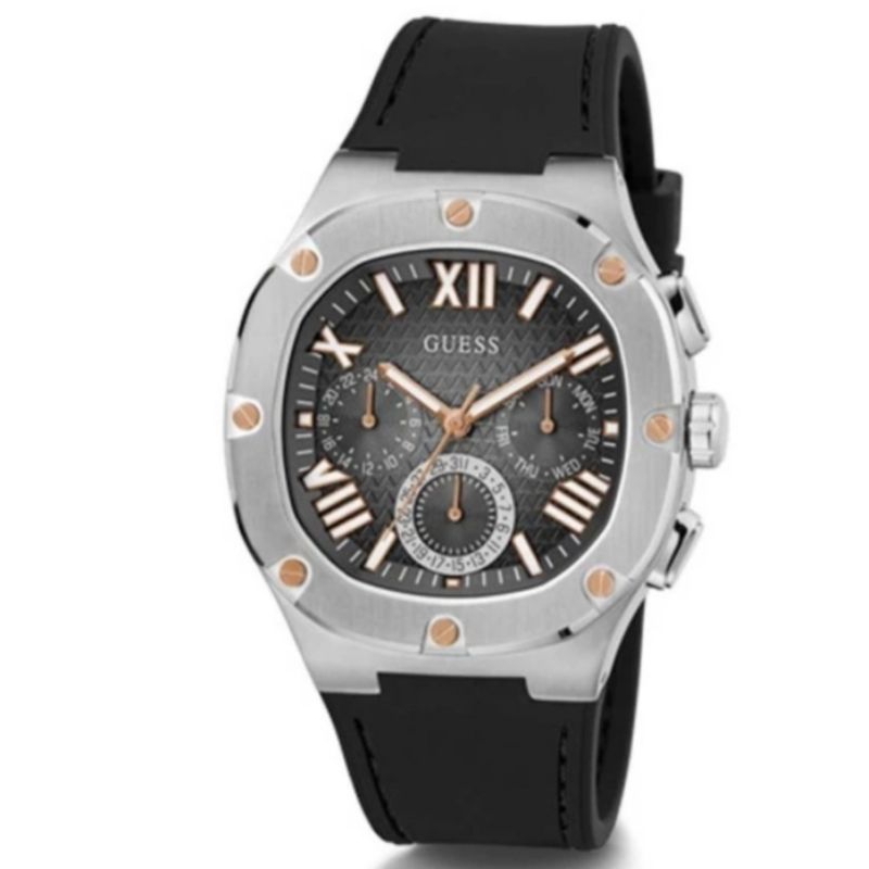 GUESS GW0571G1 Jam Tangan Analog Pria Rubber Original