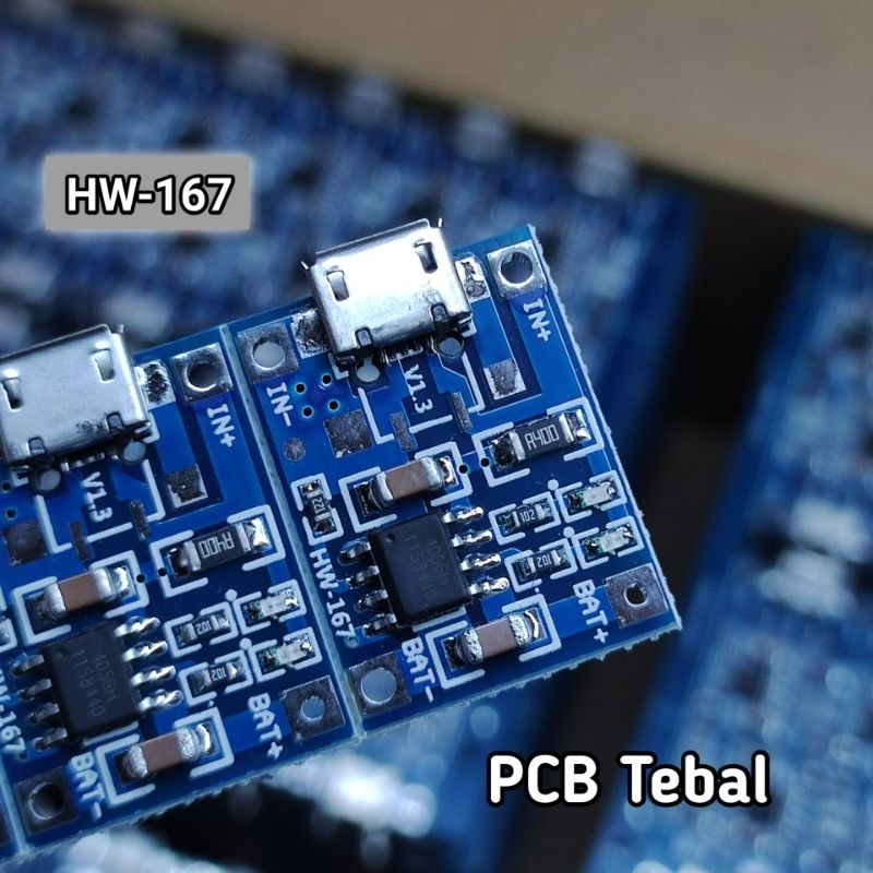 Modul charger Battery lithium micro usb tp 4056 protect & non protect