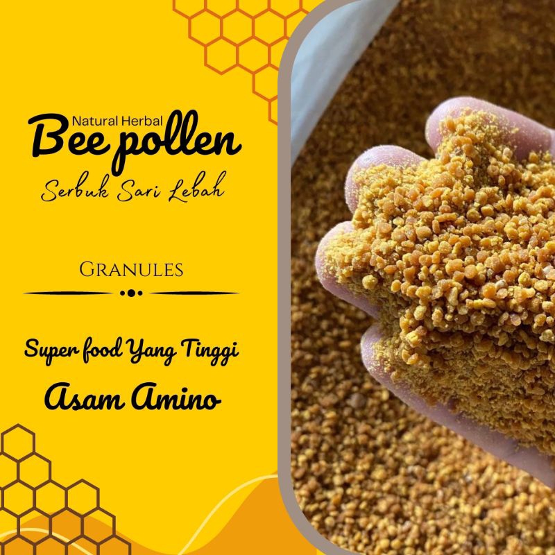 

Bee Pollen Butir Curah 1Kg Serbuk Sari Lebah - Super Food Tinggi