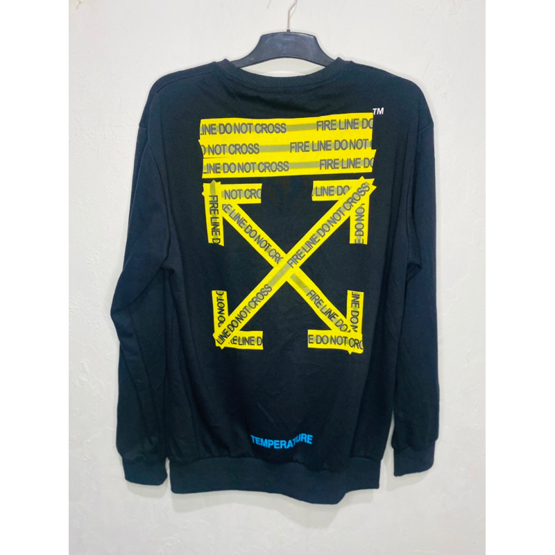 Crewneck Off White Do’Nt Cross Line Second