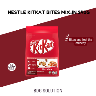 

Nestle KitKat Bites Mix-In 240gr/Cemilan Cokelat Wafer Original, HALAL