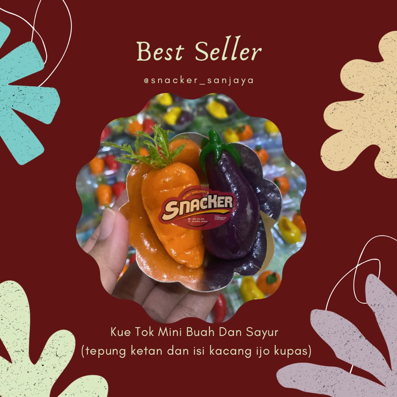 

Kue tok mini - buah dan sayur