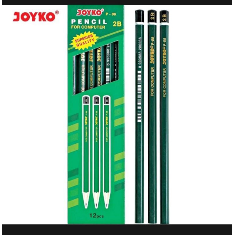 

Pensil 2B Joyko P88 Isi 12 Pcs dan joyko 8126 (satulusin) Murah