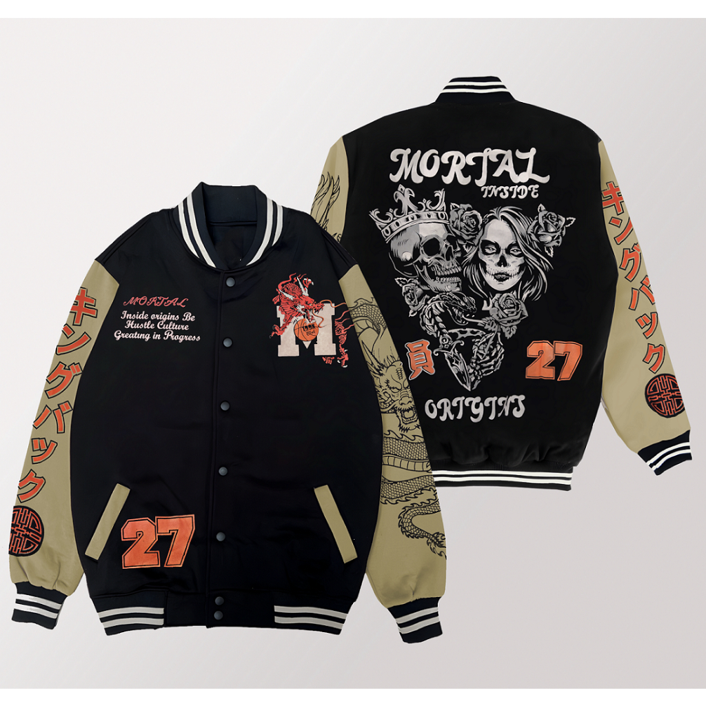 Jaket Varsity Baseball Pria Wanita, Jaket Baseball Varsity Pria Wanita, Jaket Baseball Kamikaze Memp