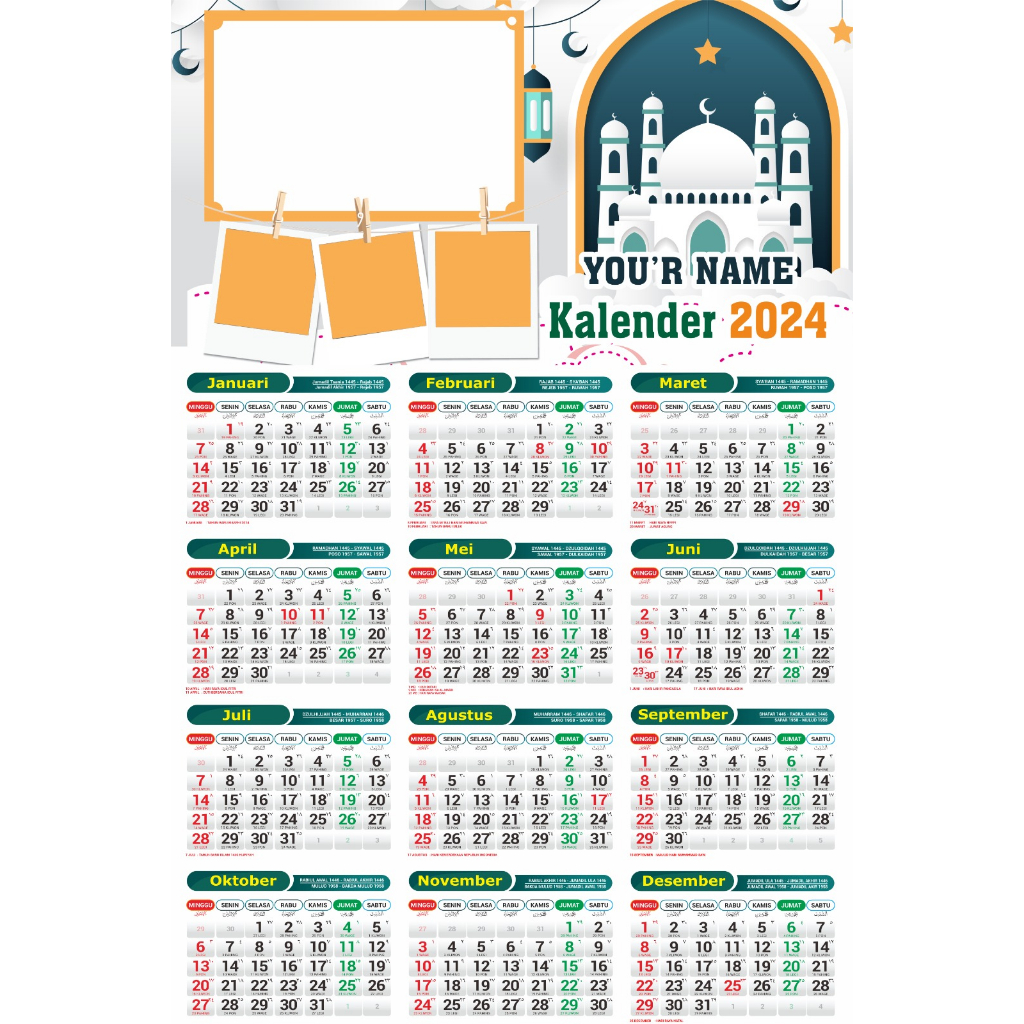 

Kalender 2024 Tema ISLAMI Bahan Tebal dan Tidak Mudah Luntur