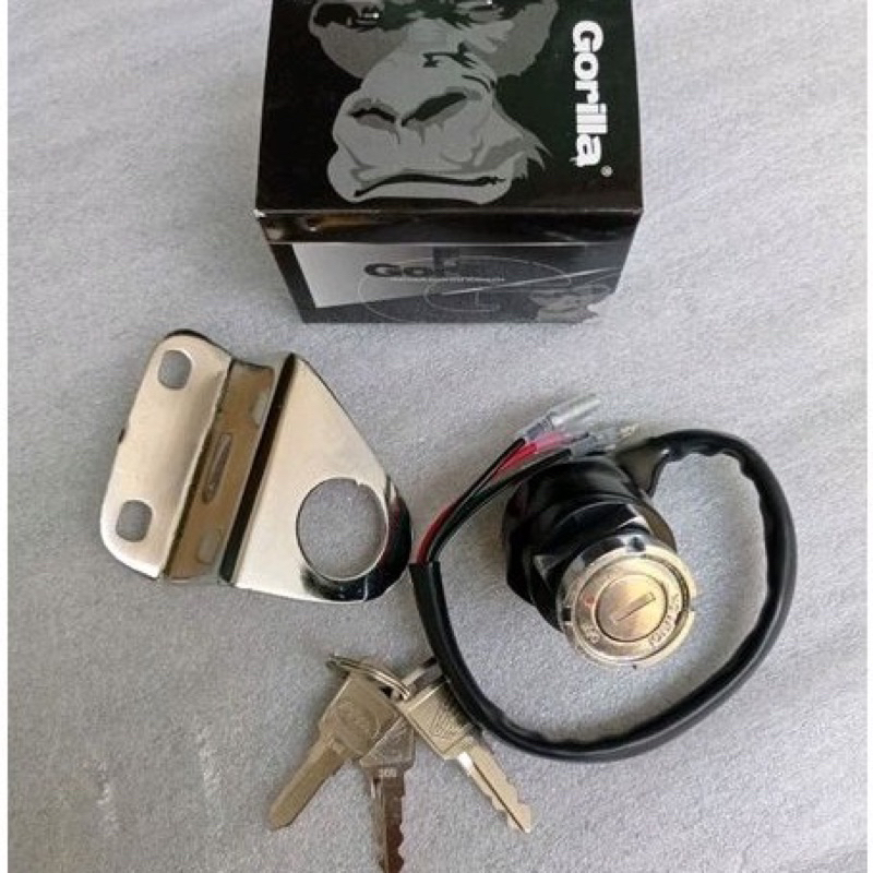 KUNCI KONTAK HONDA CB 100 125 CG GL 100 TANGKAI MODEL ORIGINAL ORI set dudukan kontak