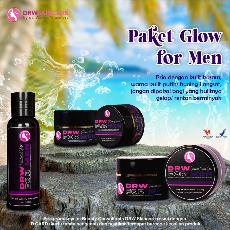DrW Skincare Original Paket Glow For Men