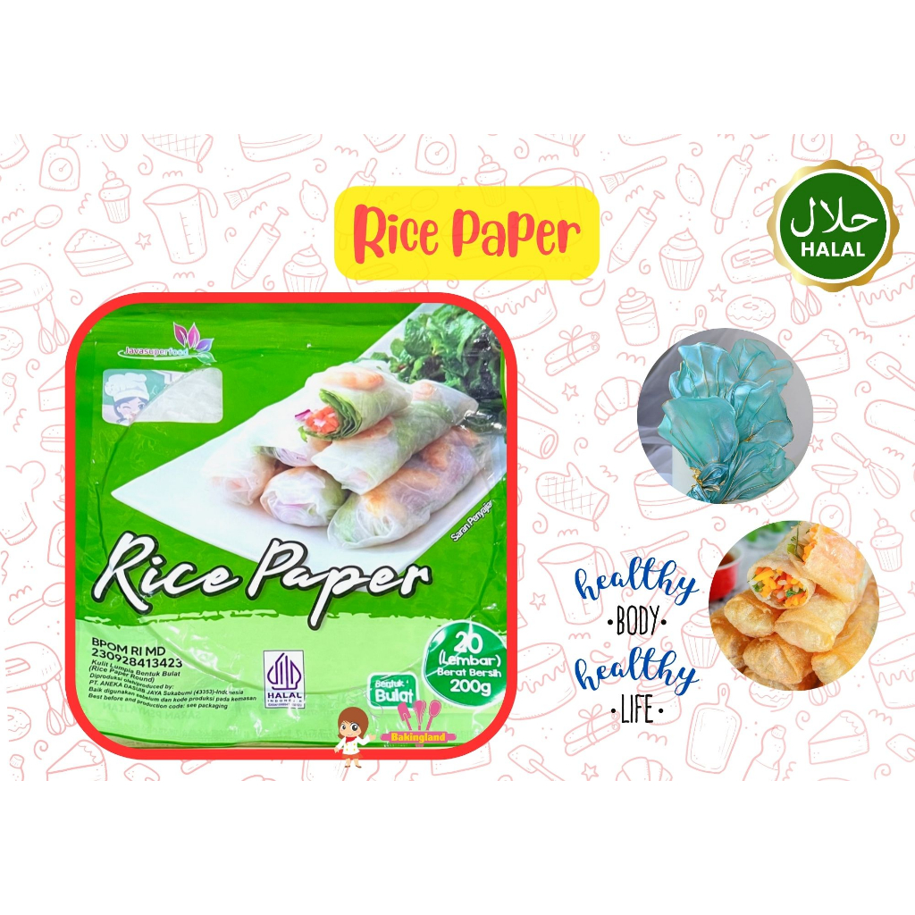 

Rice Paper 10pcs Banh trang Halal