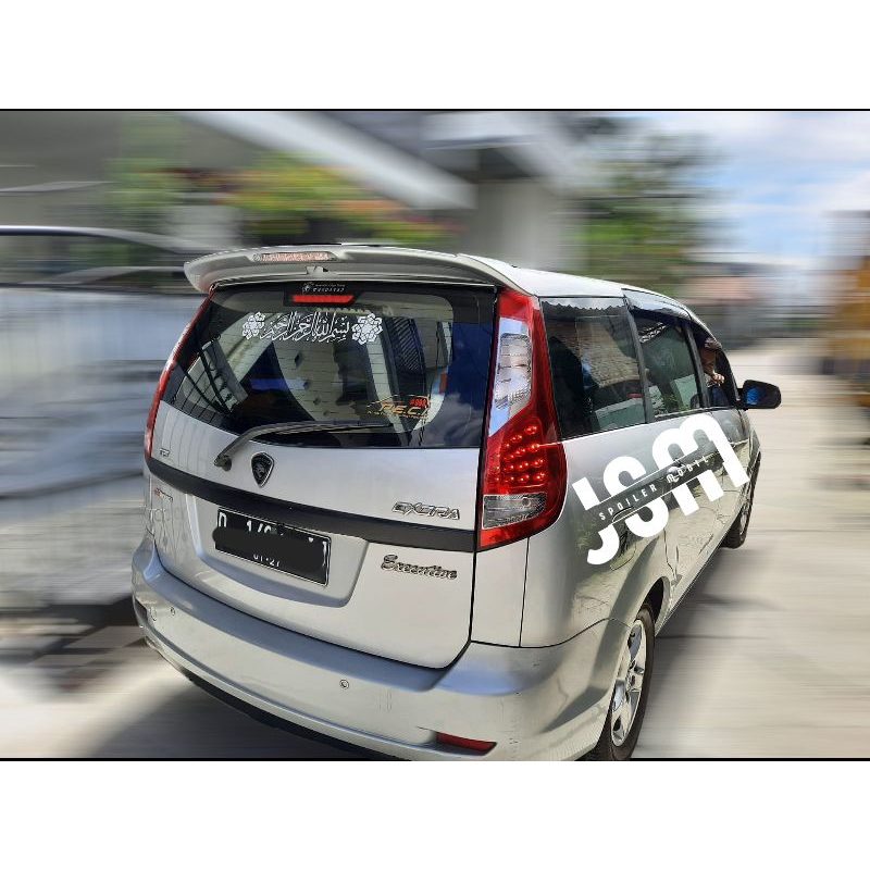 Spoiler Proton Exora Bahan plastik ABS dengan lampu LED