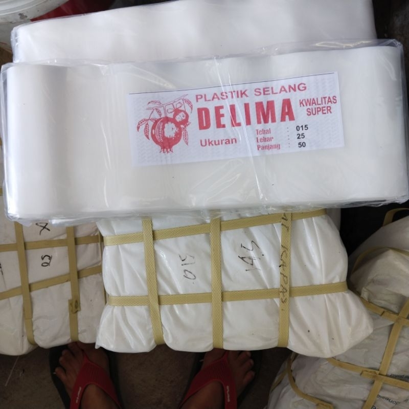selang plastik 3" delima 50 M bening/putih