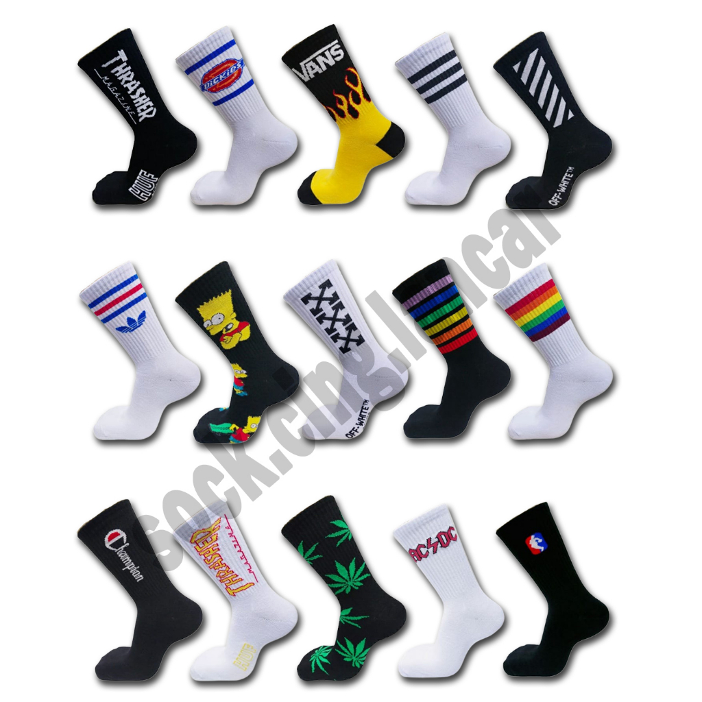 [050823] / kaos kaki oldschool bandung / kaos kaki oldschool skate dewasa / kaos kaki premium tebal