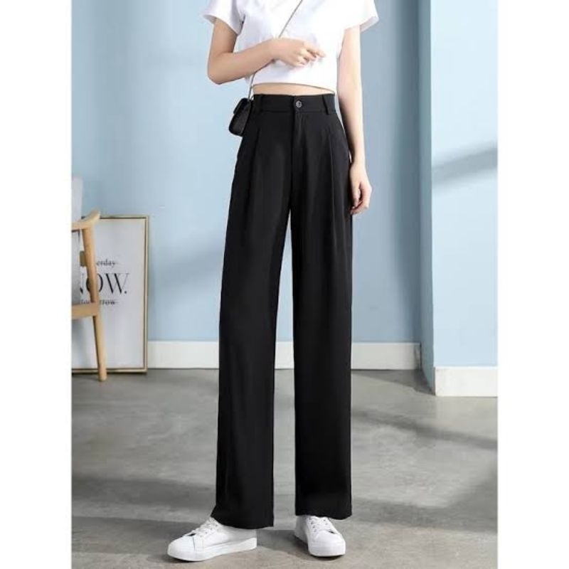 OOTD Celana Kulot Warna Hitam