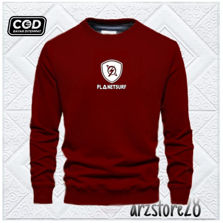 Terlaris  Free Sweater Text Putih Planet Suft Hoodie Distro Terbaru Jaket Termurah Pria Wanita