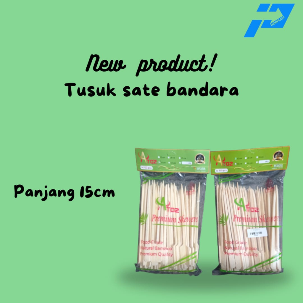 Tusuk Sate Dayung/Tusuk Sate Bambu/Tusuk Sate Yakitori 15cm
