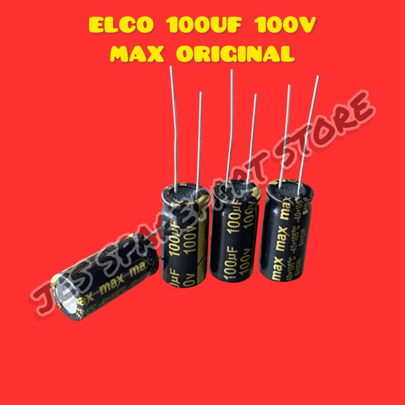 ELCO 100UF 100V MAX ORIGINAL