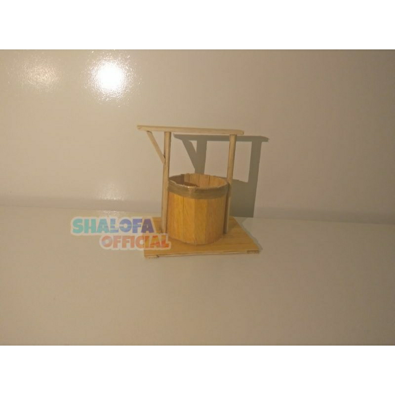 miniatur sumur dari stick es krim