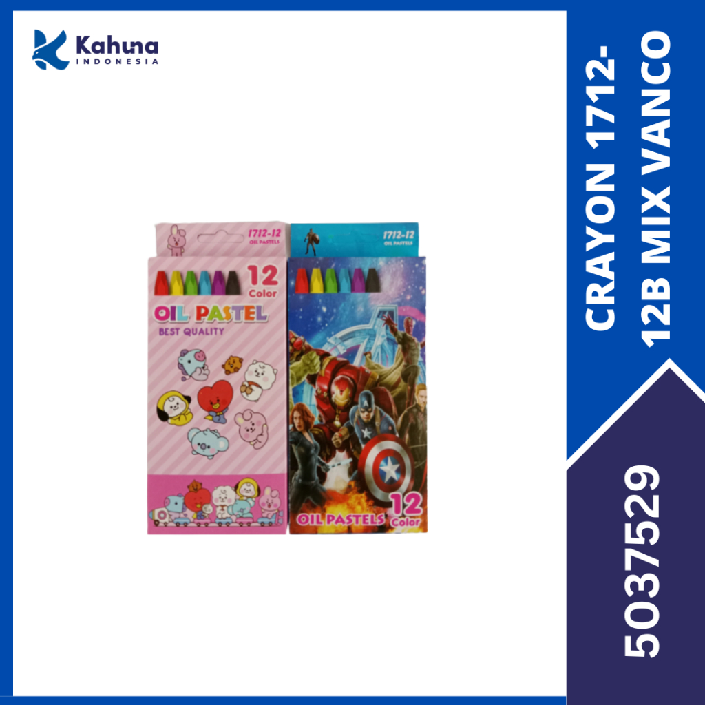 

Crayon Murah 12 Warna / Oil Pastel 1712-12 [5037529]