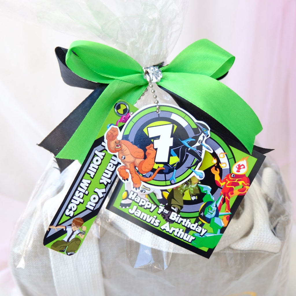 3 in 1 BEN 10 Tag Card Birthday / Thanks Card Souvenir Parcel Hampers / Kartu Ucapan Ulang Tahun