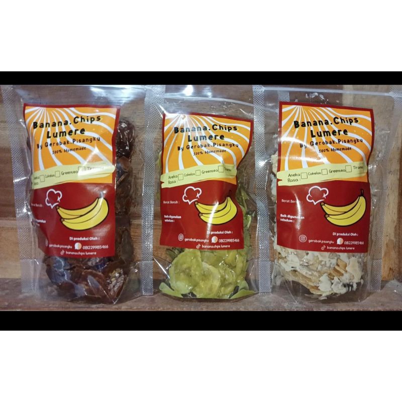

Banana.Chip Lumere Kemasan 150 g
