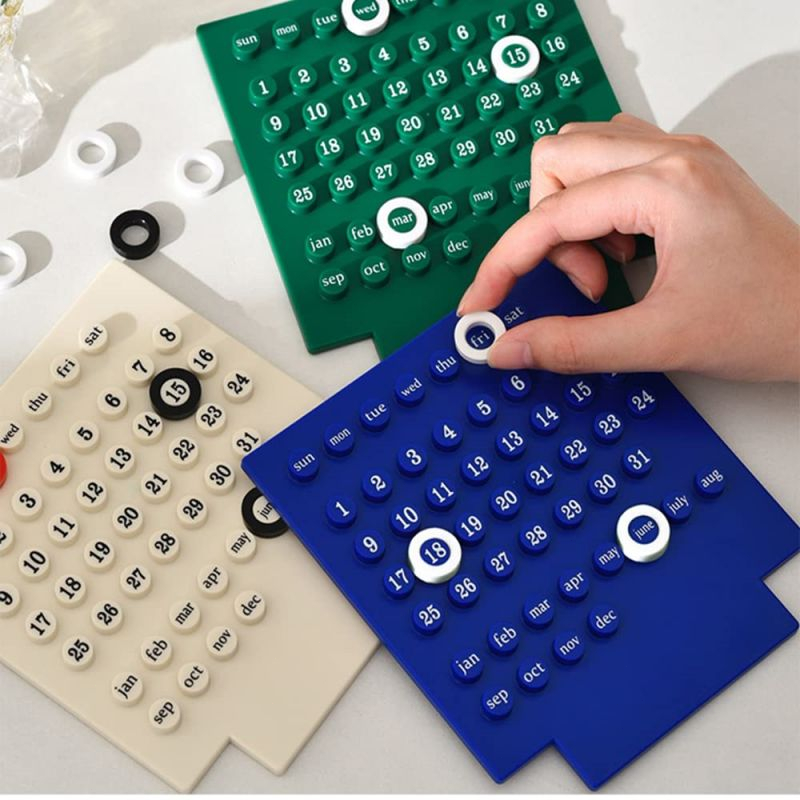 

Purvisco - Kawaii Desktop Calendar Kreatif Waktu Abadi Kalender Meja Belajar Ins Style Home Decor