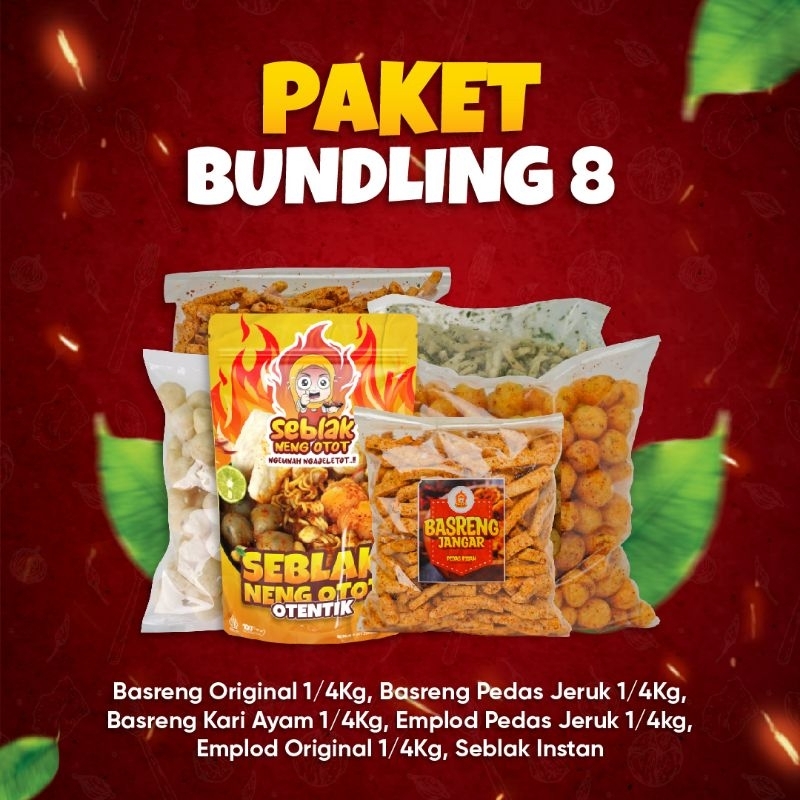 

Hemat Paket Bundling 8 Neng Otot Snack