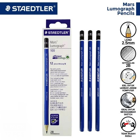 

Pensil Staedtler 2B Mars Lumograph (1 pcs)