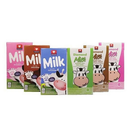 

[PGO] Susu UHT Diamond Cokelat / Strawberry / Full Cream (125 ml)