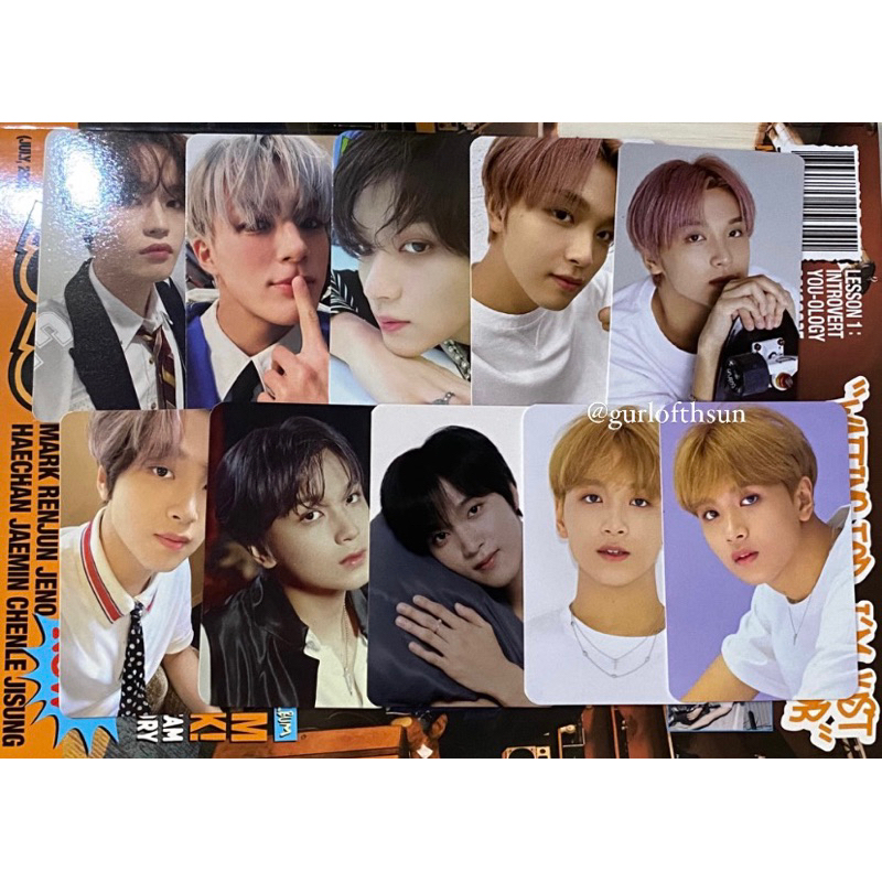 [READ DESC PLS‼️] wts want to sell nct dream 127 haechan keyring game photopack SSG22 blue to orange