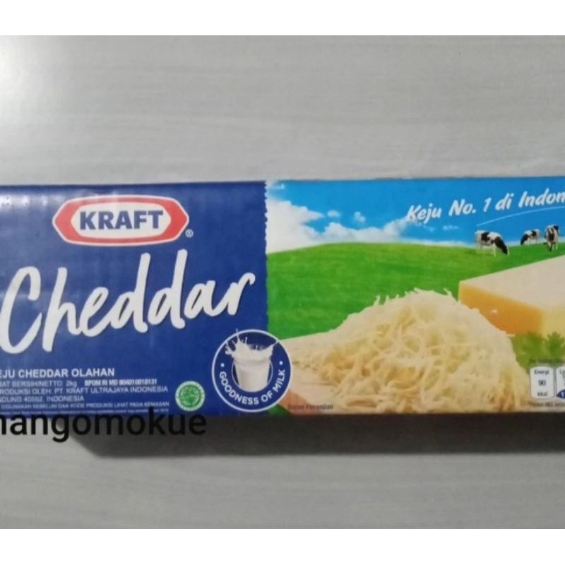 

Keju kraft cheddar repack/potongan 250gr