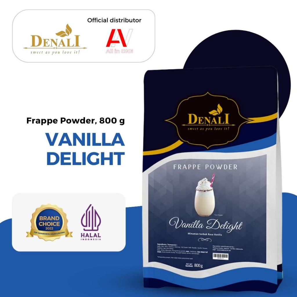 

Denali Frappe Powder 800g - Vanilla Delight