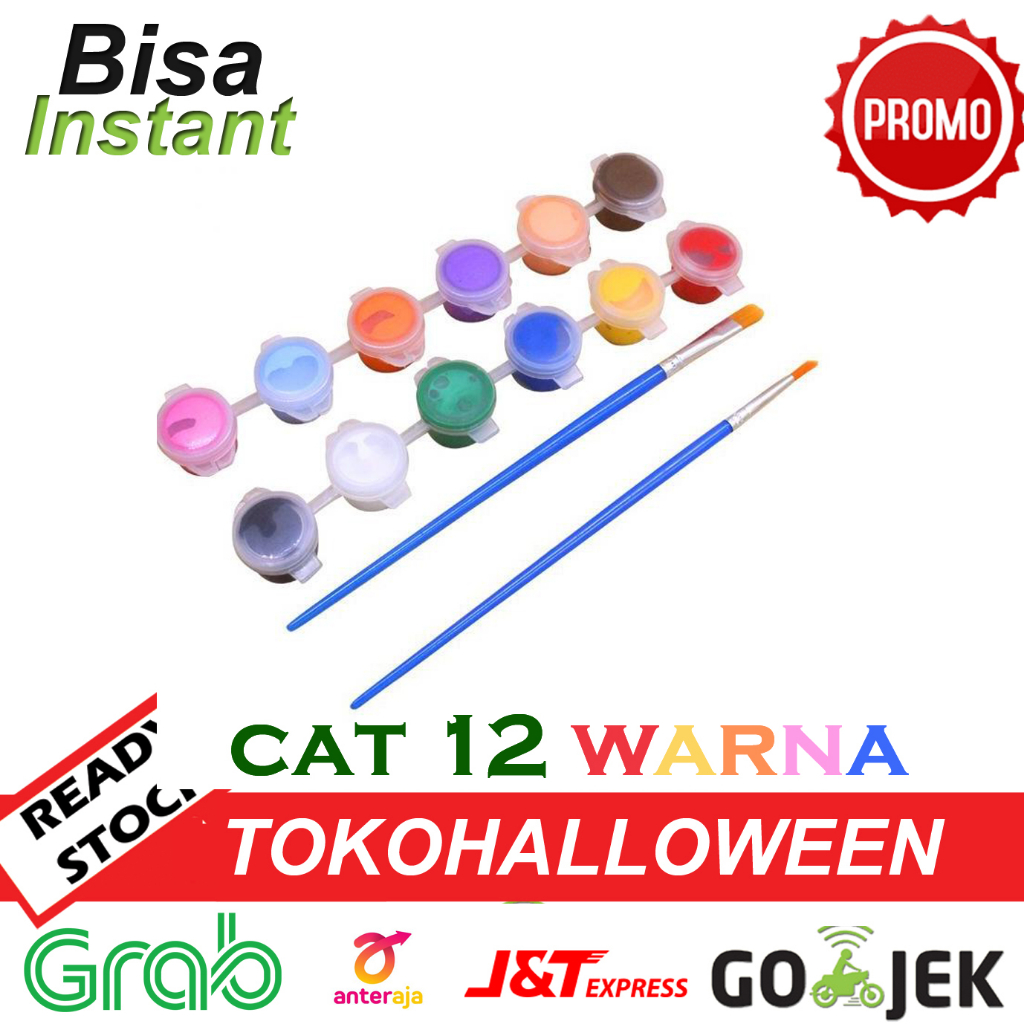 cat akrilik 12 warna CAT LUKIS ANAK ANAK
