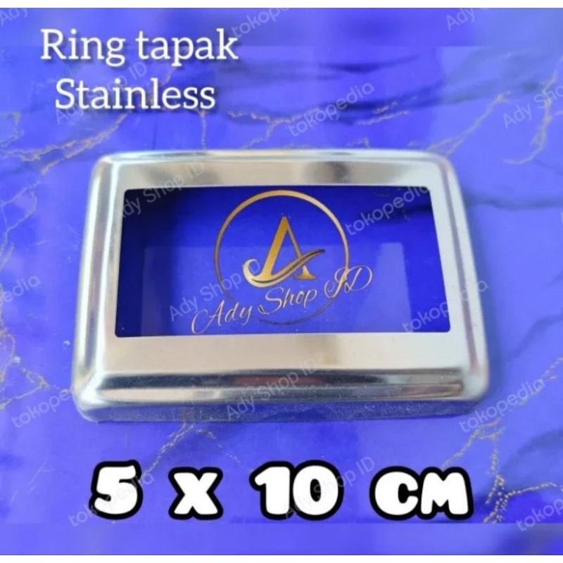 Ring tapak stainless 201 ukuran 5x10cm komponen hollow stainless