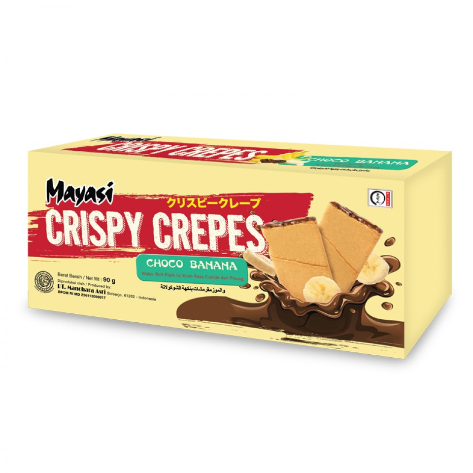 

Mayasi Crispy Crepes Choco Banana 90 g Box