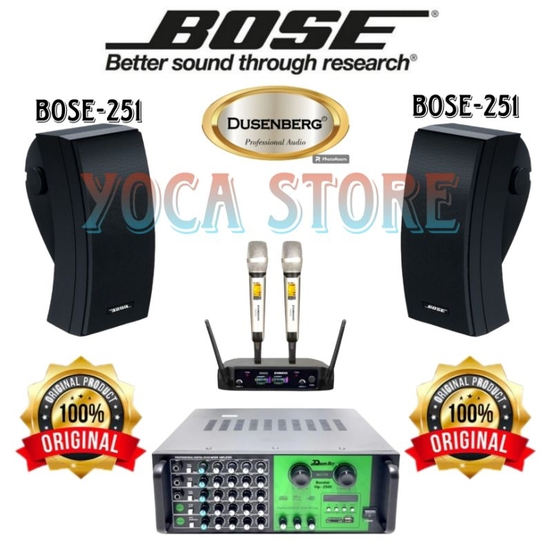 Karaoke Speaker BOSE 251 Original 2 Mic Wireless Karaoke Smart Tv Hp