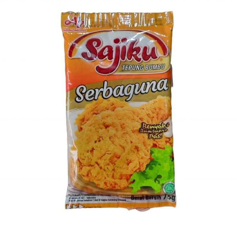 

Sajiku tepung bumbu serbaguna tepung ayam krispi 75g