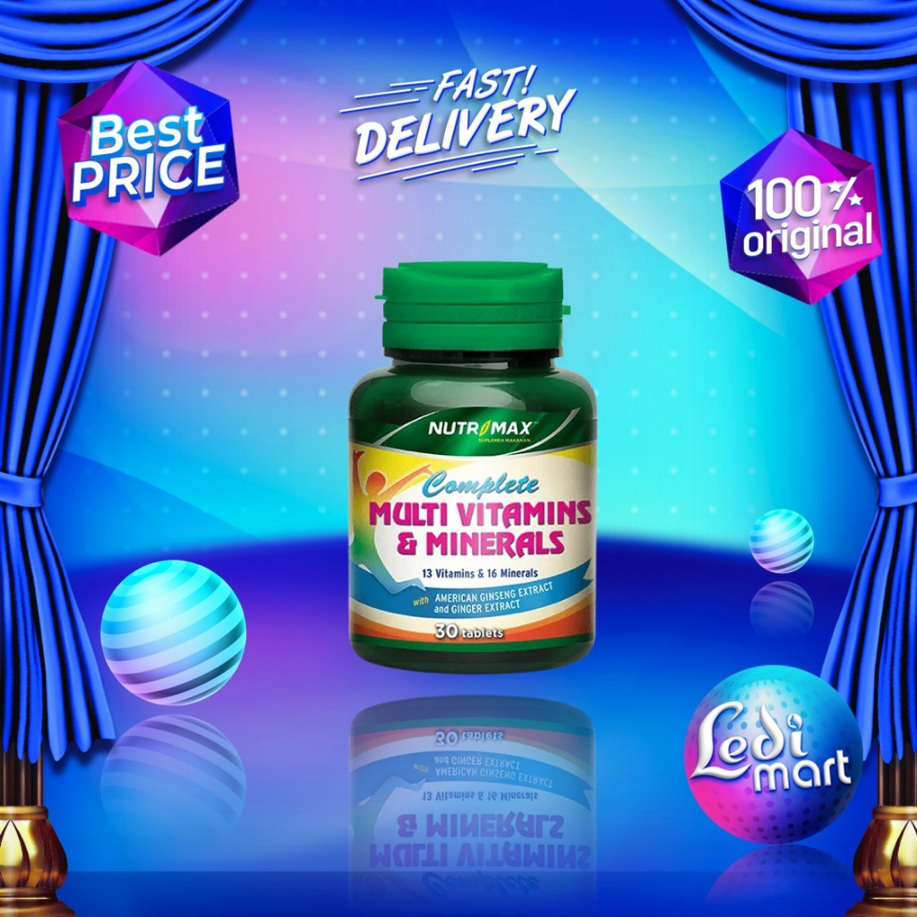 Nutrimax Complete Multivitamins & Minerals Isi 30 Tablet - Vitamin dan Mineral Seimbang - LM