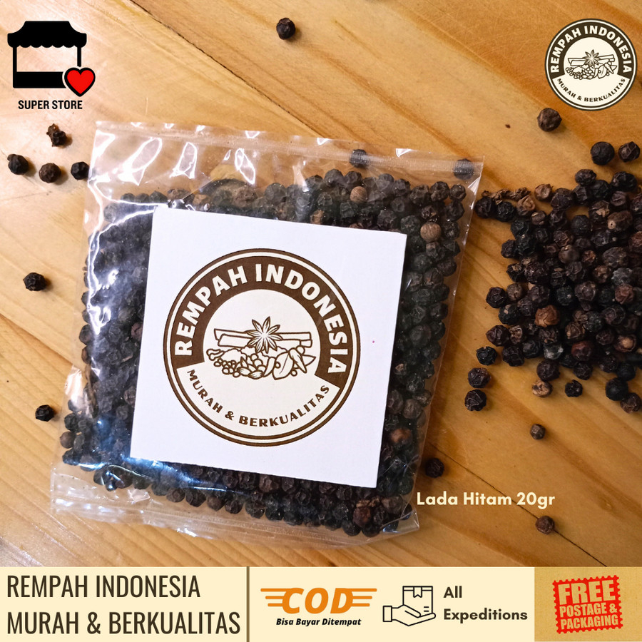 

Lada Hitam Organik | Black Pepper | Lada Hitam | Lada | Bumbu Dapur | Bumbu | Lada Butir | Rempah Ekonomis 20 Gram | Lada Asli | Lada Murah | Biji Lada Hitam | Lada Hitam Biji | Lada Utuh