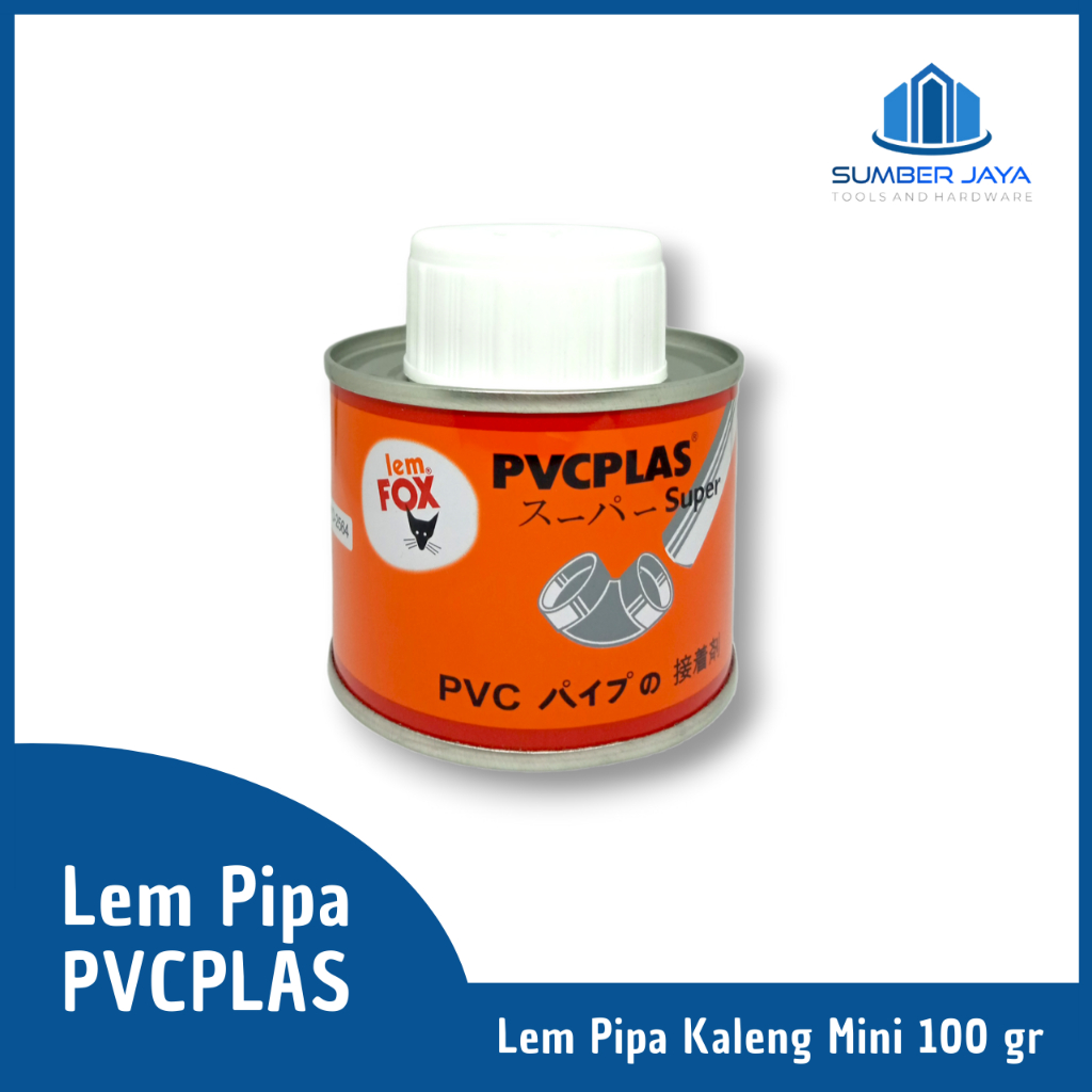 Lem Pipa Fox Kaleng Kecil Mini 100 Gram