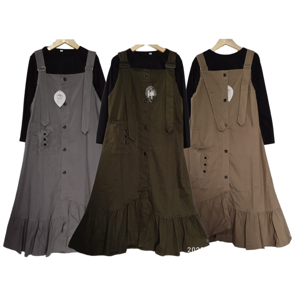 Oneset Baju Rok Kodok Anak Perempuan Cewek Remaja Tanggung 7 8 9 10 11 tahun / Dress Overall anak sa