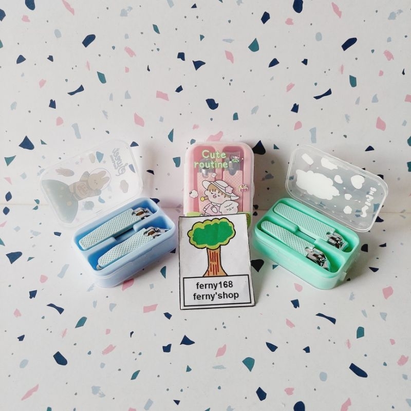 Gunting kuku set gunting kuku anak 1 set isi 2 gunting kuku