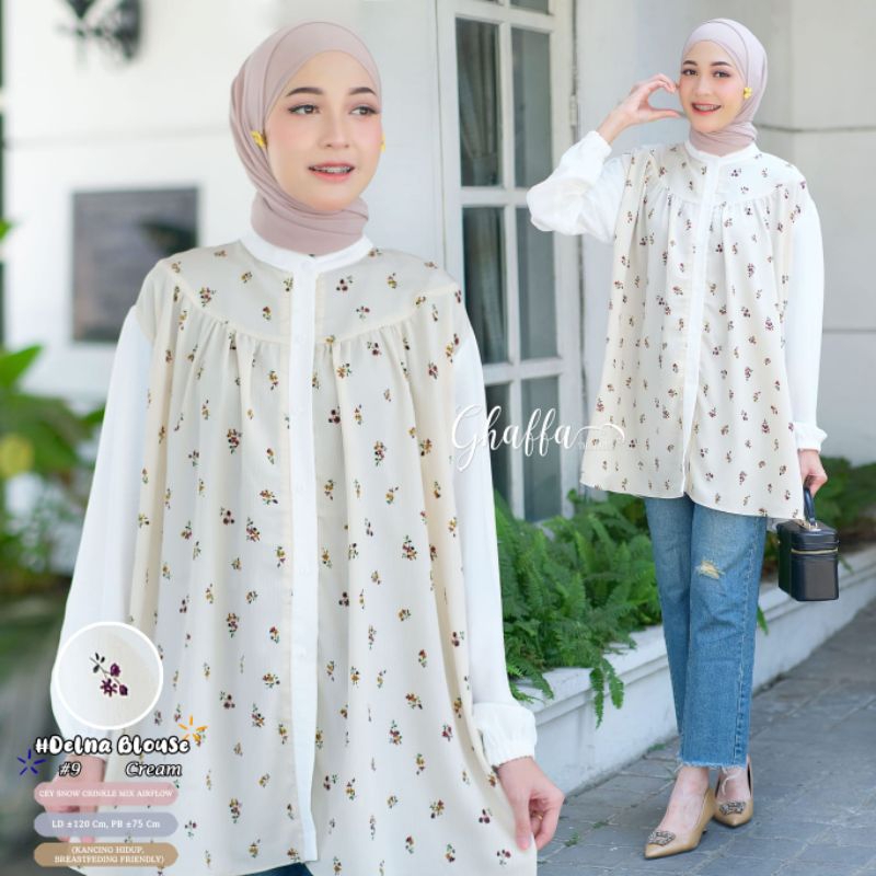 DELNA BLOUSE#9., ATASAN JUMBO BY GAFFA THE LABEL