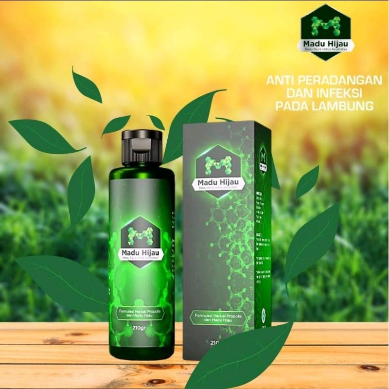 madu hijau 210 gr logo M original