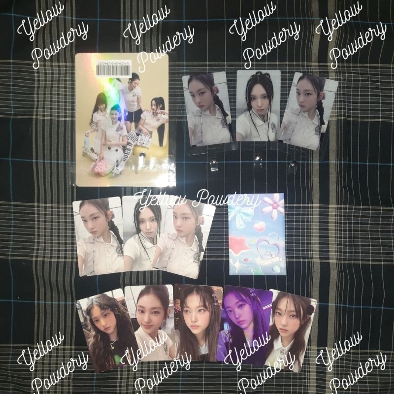 READY NEW JEANS GET UP PC ALBUM BUNNY BEACH BAG VERSION PHOTOCARD HAERIN HANNI PITA MINJI DANIELLE H