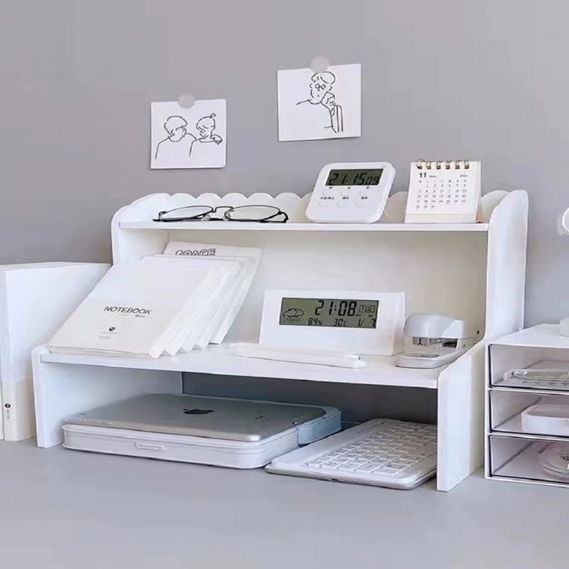 Teradecor Korean Table Rack Desk Organizer/ Meja Laptop Notebook Minimalis Aesthetic 1029