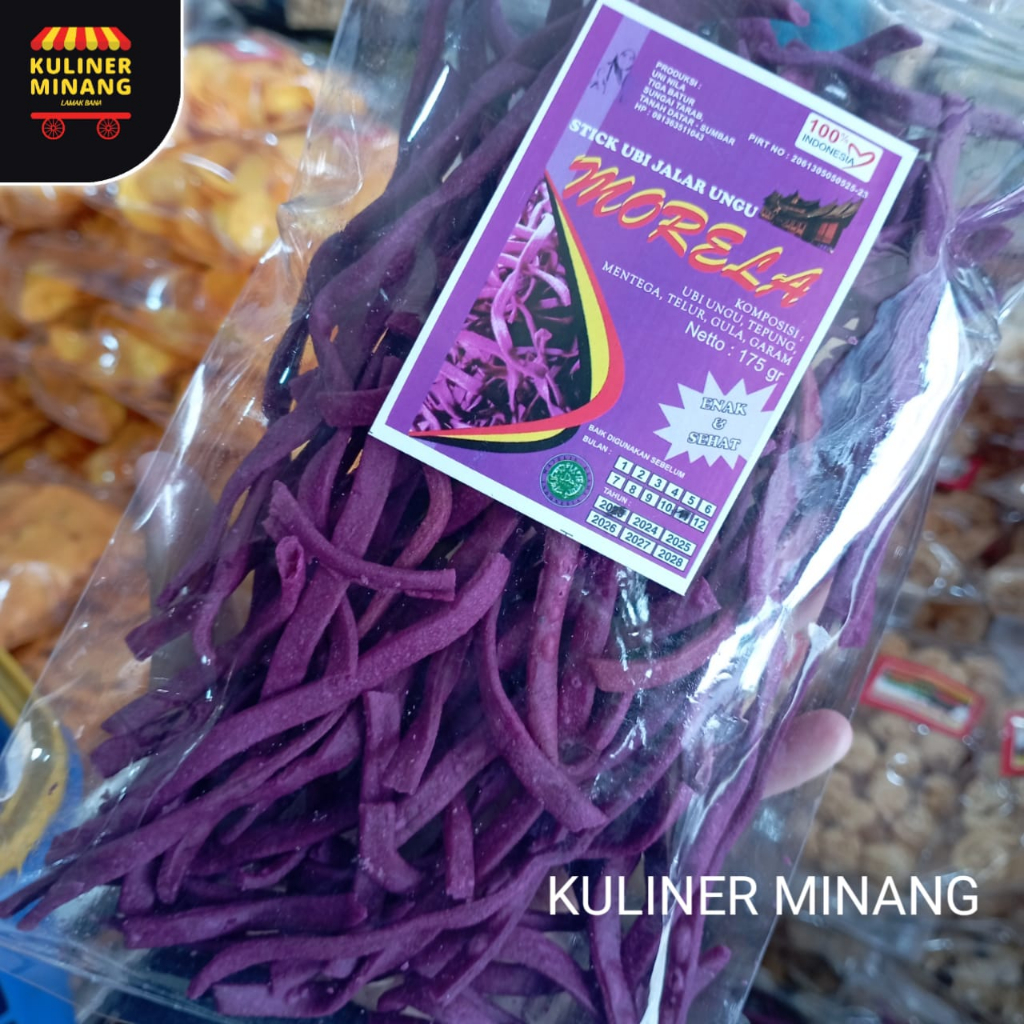 

Stik Ubi Ungu unggu Oleh-Oleh Asli Kampung Cemilan Makanan Payakumbuh Khas Padang Snack Jajanan Kuliner Minang Kabau Gurih Spicy Murah Renyah Resmi 100% Halal Original AX02