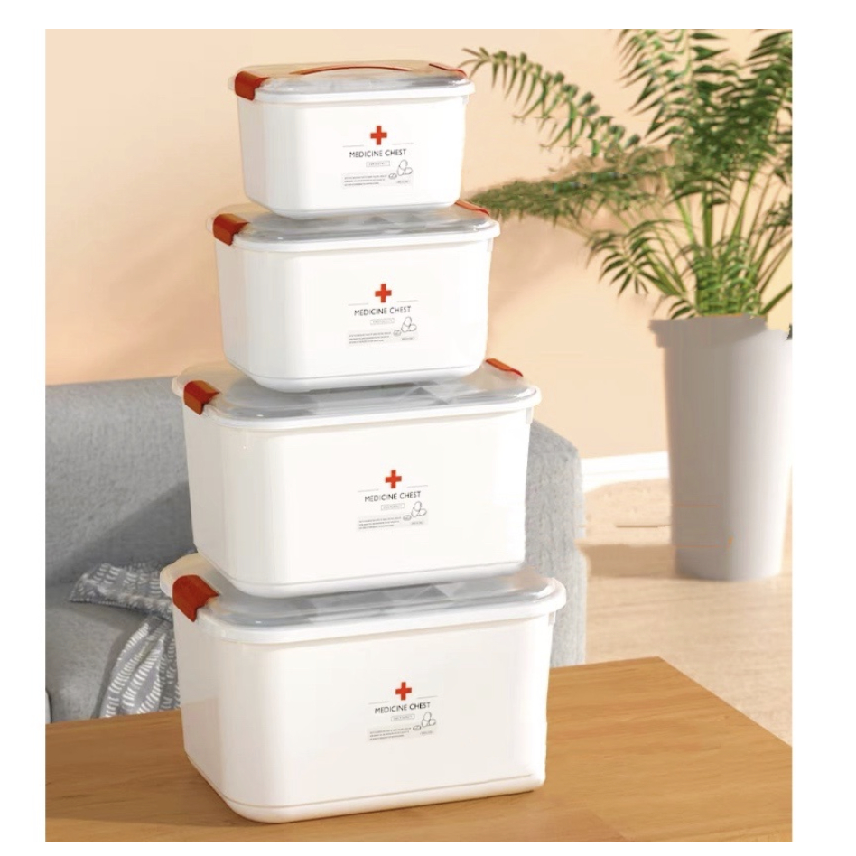 Medicine Box Organizer White First Aid Box / Kotak Obat P3KA
