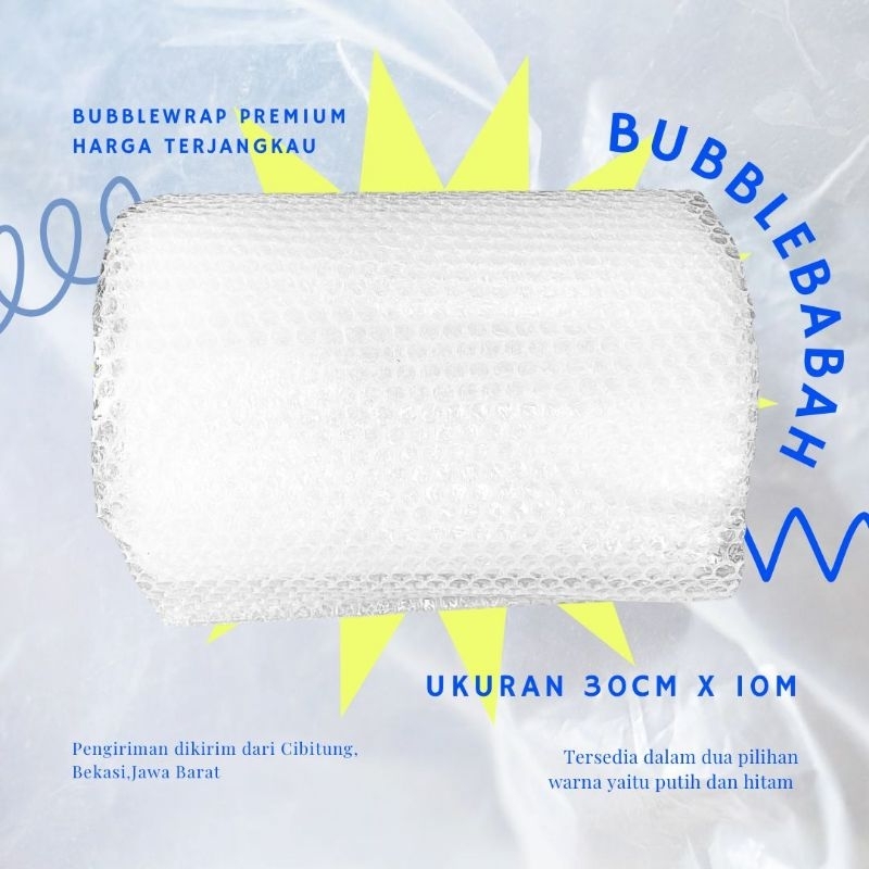 

Bubblewrap ukuran 30cm x 10M (PREMIUM TEBAL)