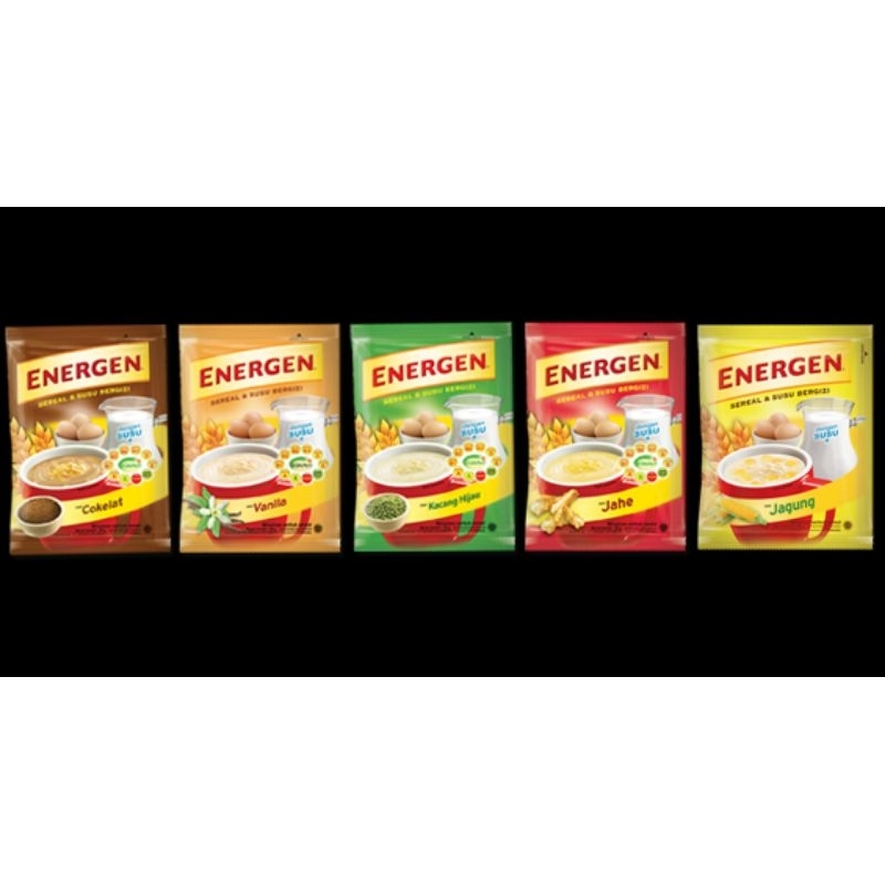 

Energen sereal dan susu 1 renceng isi 10 sachet