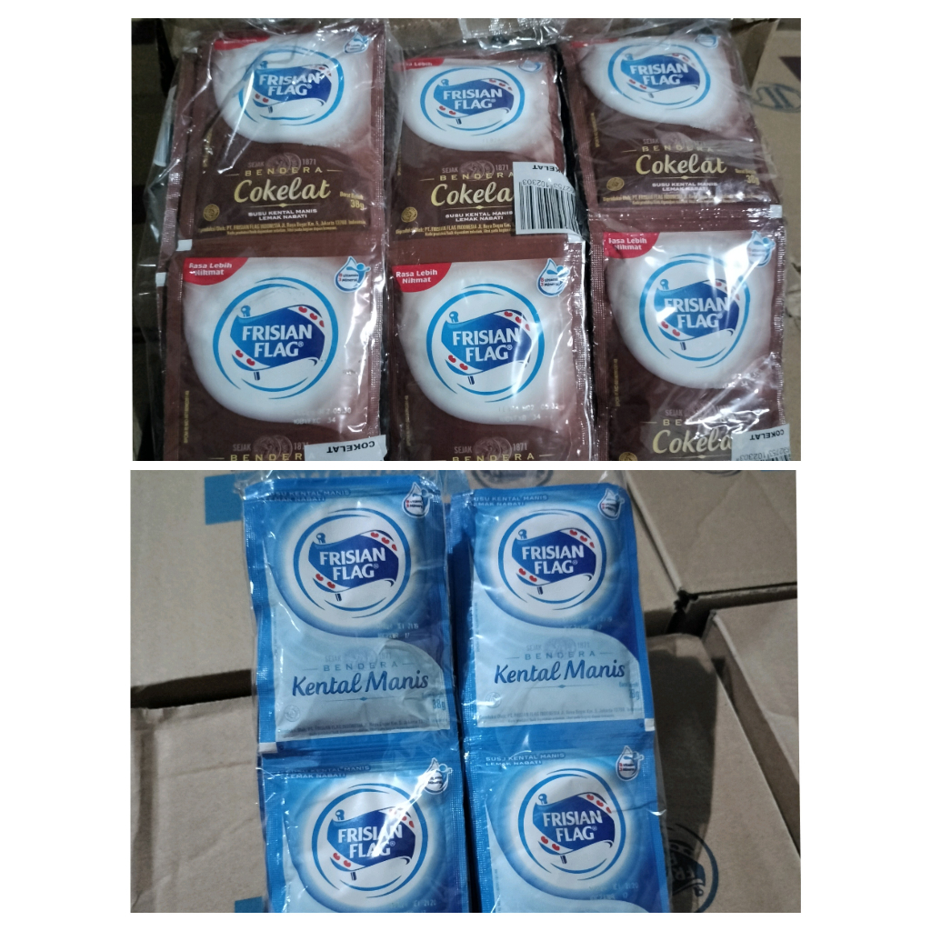 

SUSU KENTAL MANIS FRISIAN FLAG SACHET RENCENG 38GR COKELAT PUTIH / SUSU KENTAL MANIS BENDERA SACHET RENCENG 38GR COKLAT PUTIH