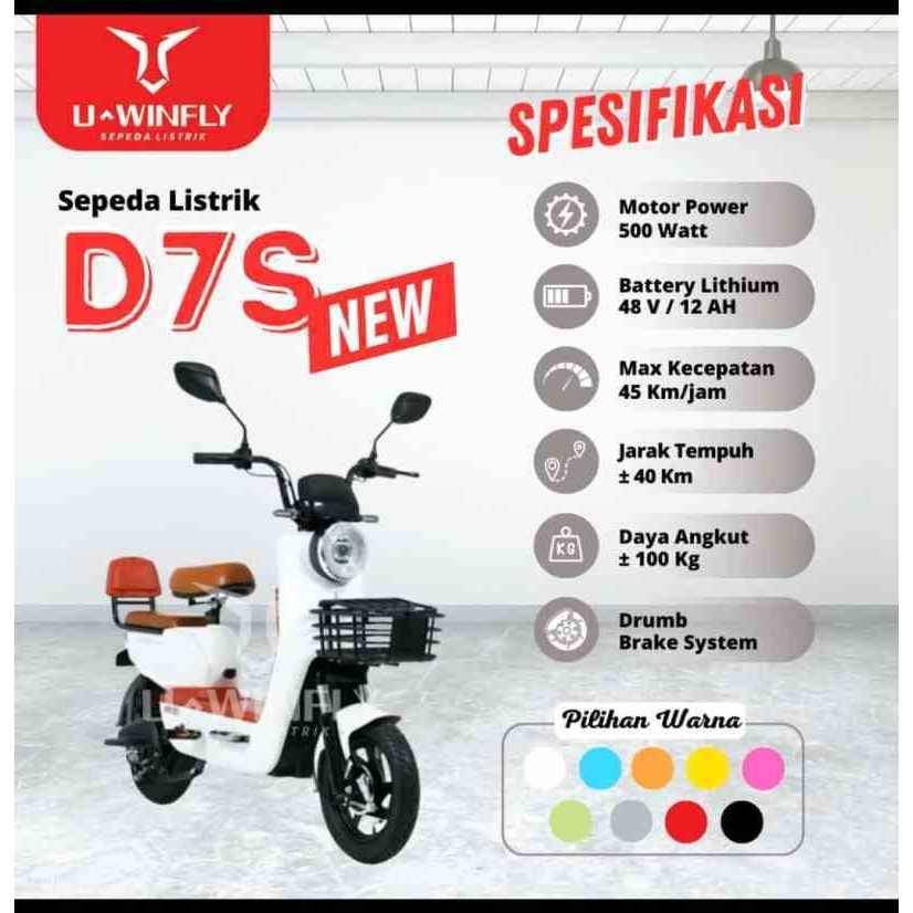 Sepeda Listrik UWINFLY D7s